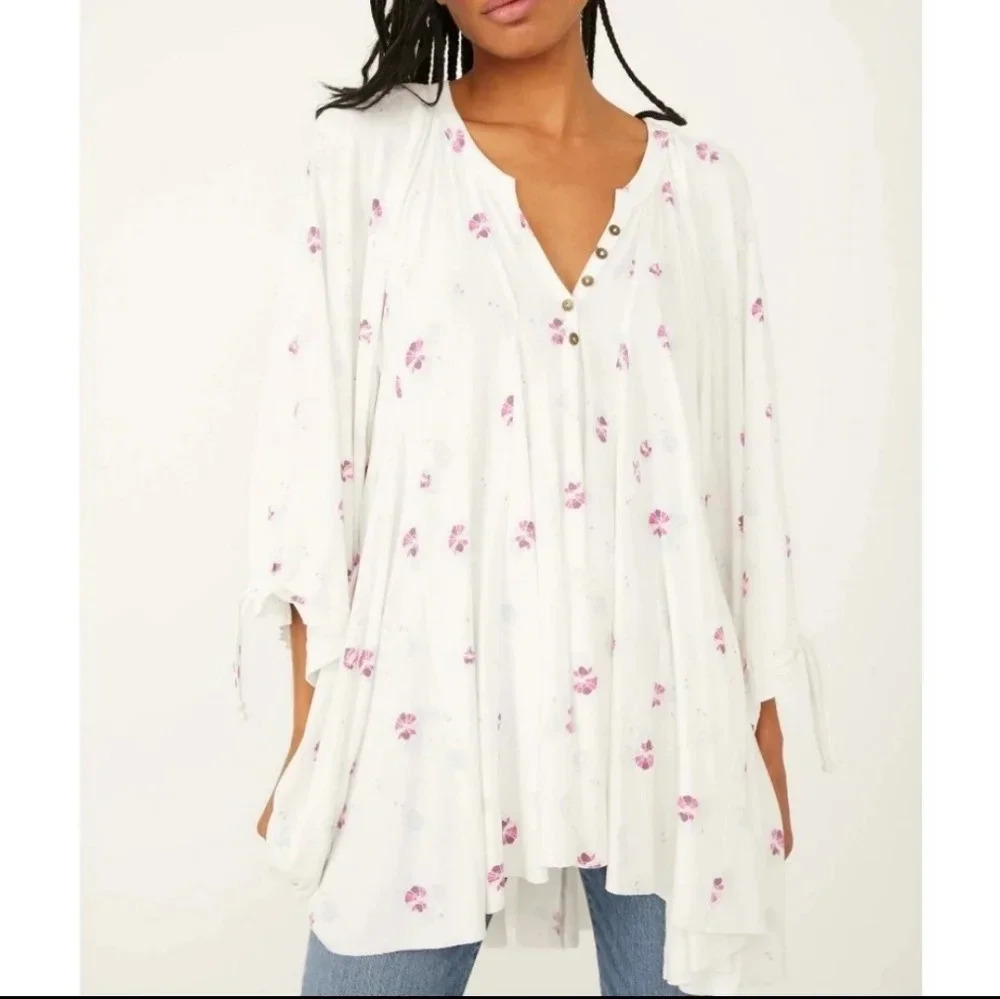 New Free People Winter Sun Cinnamon Tunic XS - Picture 5 of 9